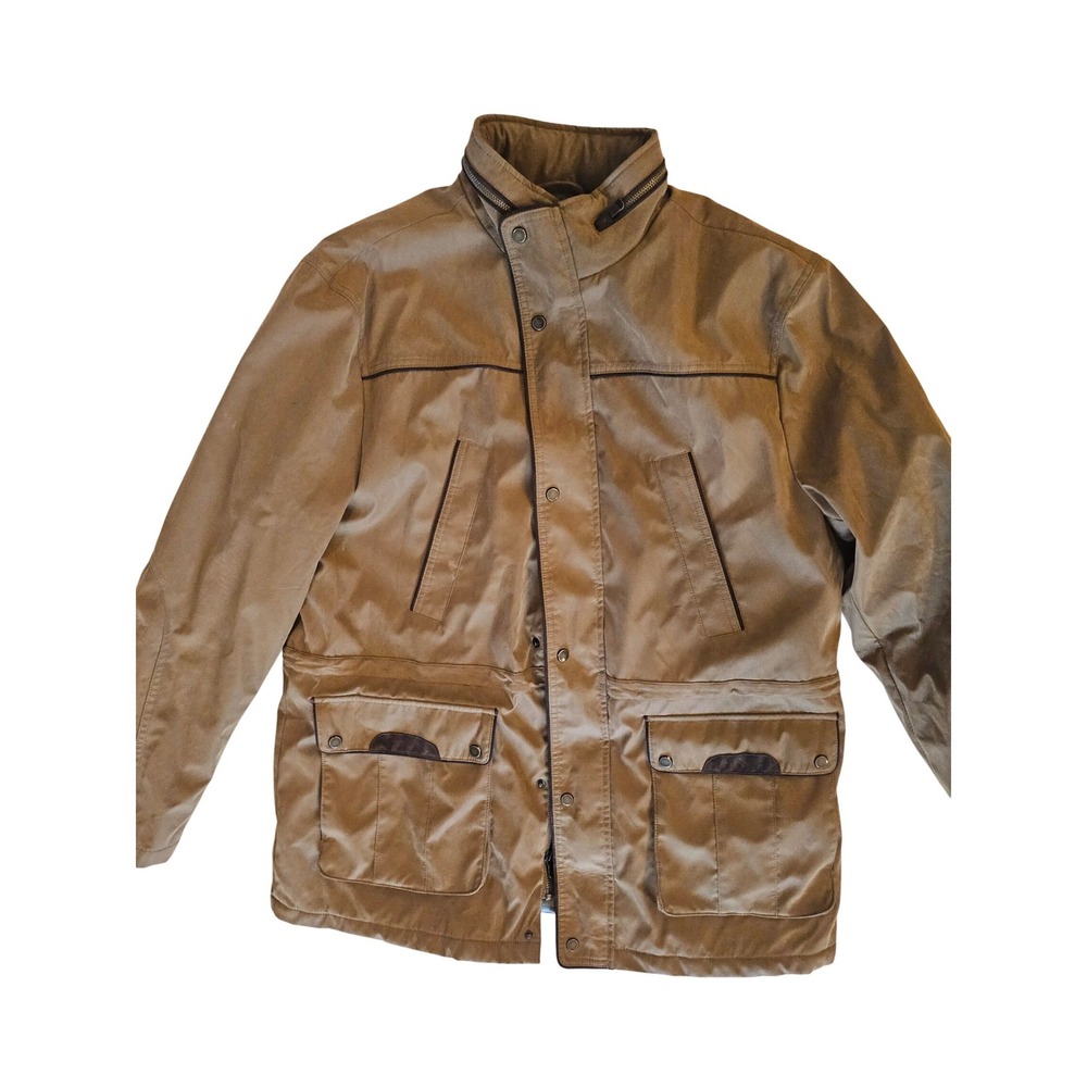 JOS A BANK RESERVE Mens Tan Sueded Cotton Lined Field Jacket XL